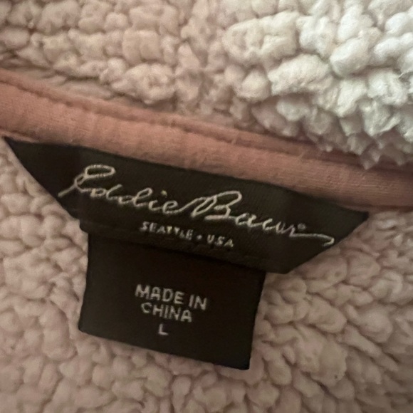 Hooded sweat shirt zip up with pockets light pink in color size Lg - Picture 4 of 4